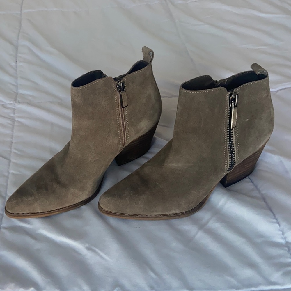Franco Fortini Ankle Booties with heel TAUPE - Picture 6 of 13